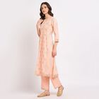 Ladies' Kurta Pyjama Set, Peach, small image number null
