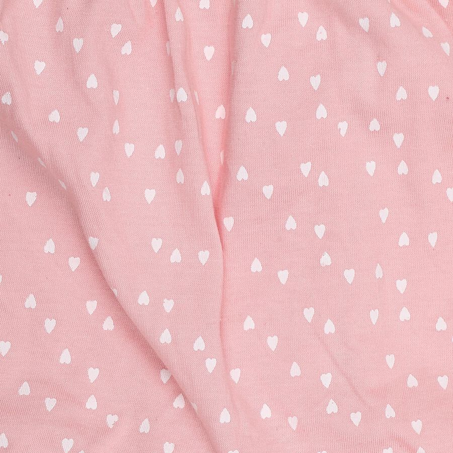 Girls' Pink Regular Fit Cotton Bloomers, Pink, large