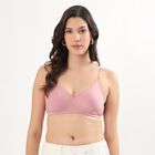 Women's Soft Pink Cotton Wire-Free Everyday Bra, Light Pink, small