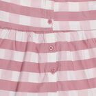 Infants' Pink and White Checkered Sleeveless Cotton Frock, हल्का गुलाबी, small image number null