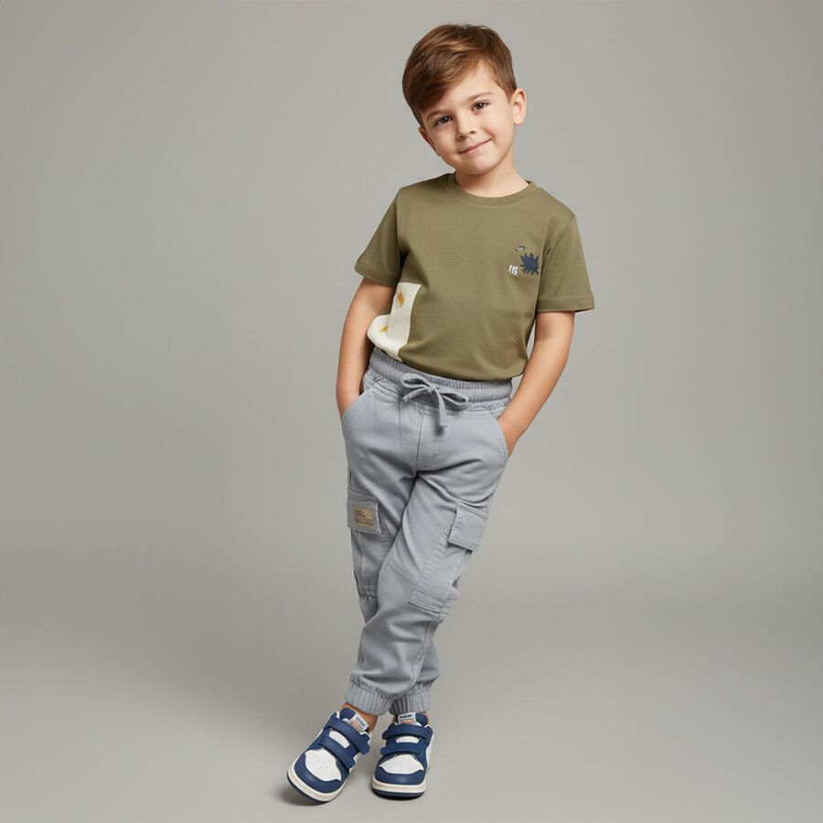 Boys' Trouser, हल्का ग्रे, large image number null