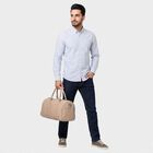 Men's Light Blue Cotton Long Sleeve Button-Down Collar Regular Fit Casual Shirt, हल्का नीला, small