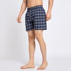Men's 100% Cotton Boxers, Navy Blue, small image number null