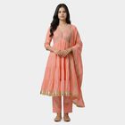 Women's Pink Cotton Kurta, गुलाबी, small