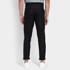 Men's Slim Fit Casual Trousers, काला, small image number null