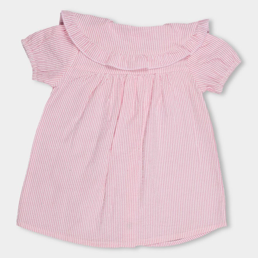 Infants' 100% Cotton Regular Collar Shirt , Light Pink, large image number null