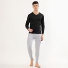 Men's Charcoal Grey V-Neck Slim Fit Thermal, Charcoal, small image number null