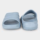 Men's Light Blue Slip-On Slide Sandals, नीला, small