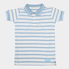Boys Light Blue Round Neck Casual T-Shirt, हल्का नीला, small