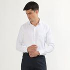 Men's Snow White Spread Collar Formal Shirt, सफ़ेद, small