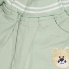 Infants' Light Sage Green Jogger Fit Rib Waist Trouser, Light Green, small image number null