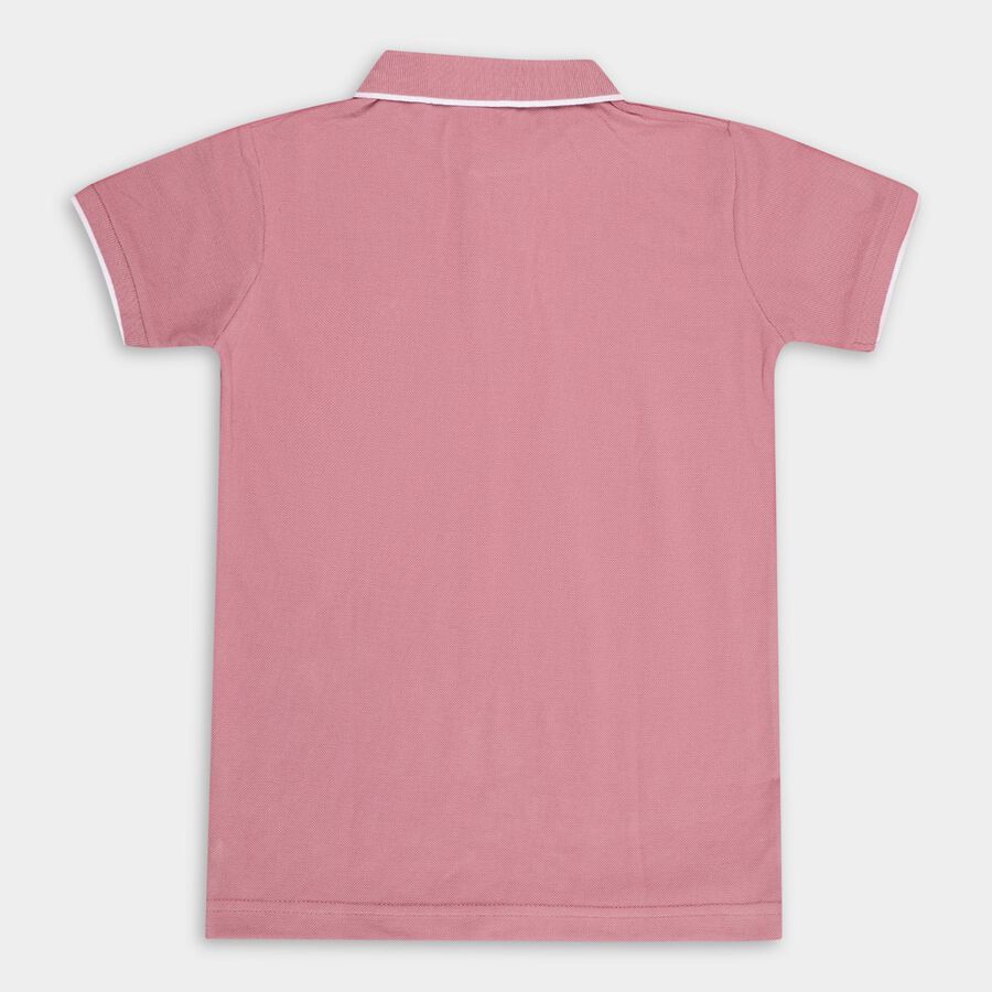 Boys' Half Sleeves T-Shirt, Pink, large image number null