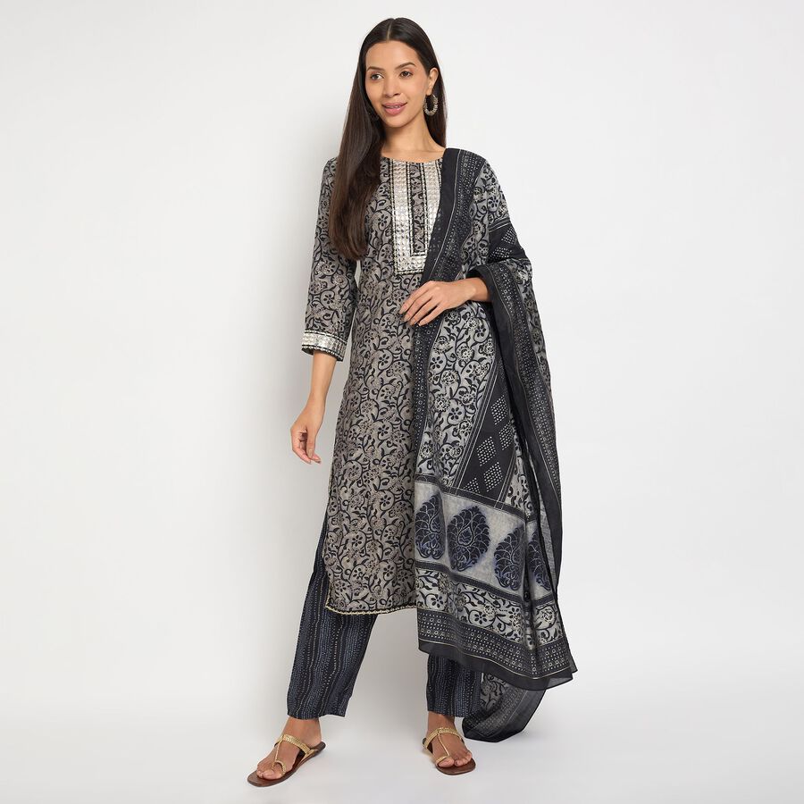 Ladies' Ethnic Set, काला, large image number null