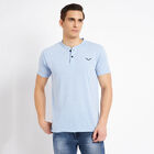 सॉलिड हेनले टी-शर्ट, हल्का नीला, small image number null