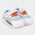 Boys Light Blue and White Velcro Casual Shoes, Blue, small image number null