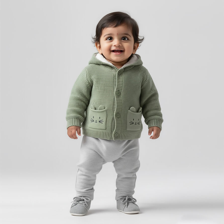 Infants' Pullover, Light Green, large image number null