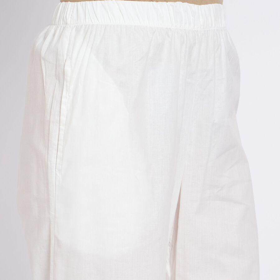 Ladies' Cotton Palazzos, Off White, large image number null