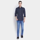 Stripes Casual Shirt, Navy Blue, small image number null