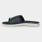 Men's Navy Blue Slip-On Slide Sandals, नेवी ब्लू, small