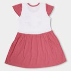 Girls' 100% Cotton Frock, Pink, small image number null