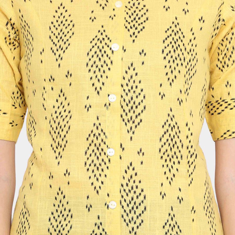 Printed Kurta, Mustard, large image number null