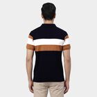Men's Navy Blue Polo Neck Classic T-Shirt, Navy Blue, small