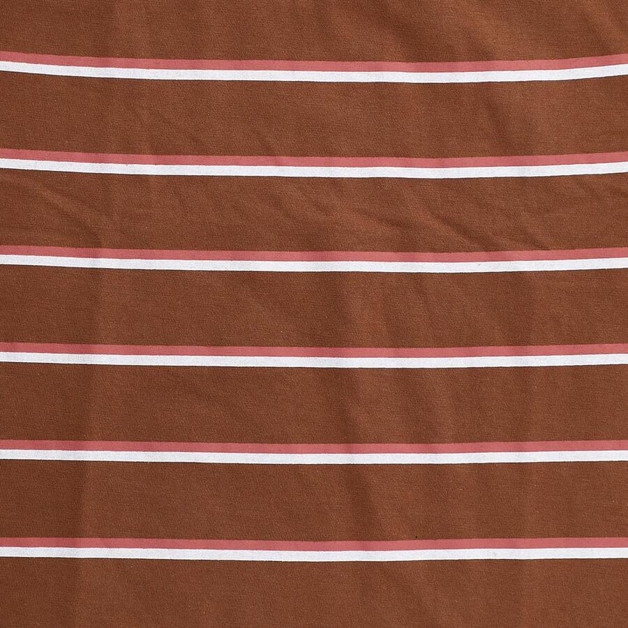 Boys' Half Sleeves T-Shirt, Brown, large