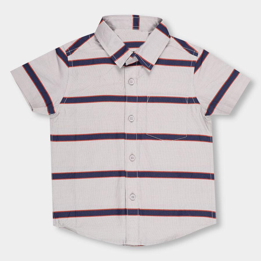 Boys' 100% Cotton Casual Shirt , White, large image number null
