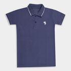 Boys' Half Sleeves T-Shirt , Mid Blue, small