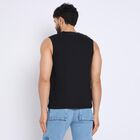 Men's 100% Cotton Round Neck Half Sleeves T-Shirt , Black, small