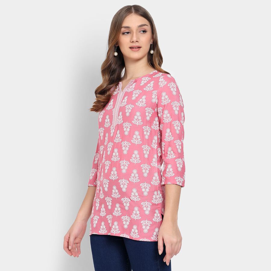 Ladies' Kurti, हल्का गुलाबी, large image number null