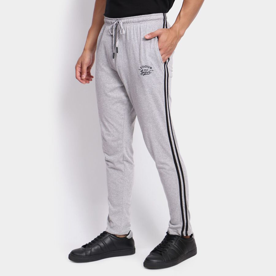Men's Track Pants, Melange Mid Grey, large image number null