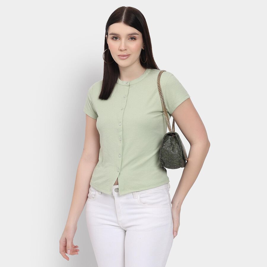 Ladies' Shirt, हल्का हरा, large