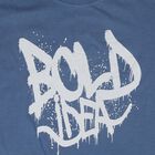 Boys' Half Sleeves T-Shirt, Mid Blue, small