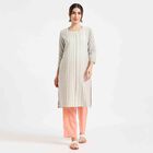 Printed Kurta, Off White, small image number null