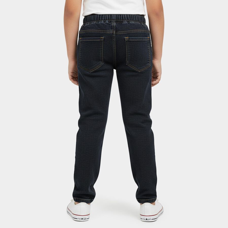 Boys' Jeans, गहरा ग्रे, large