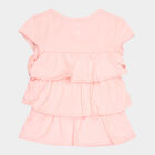 Girls Solid T-Shirt, Light Pink, small image number null