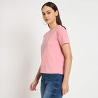 Ladies' Round Neck T-Shirt, हल्का गुलाबी, small image number null