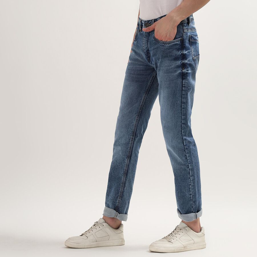 Men's Five Pocket Jeans, हल्का नीला, large image number null