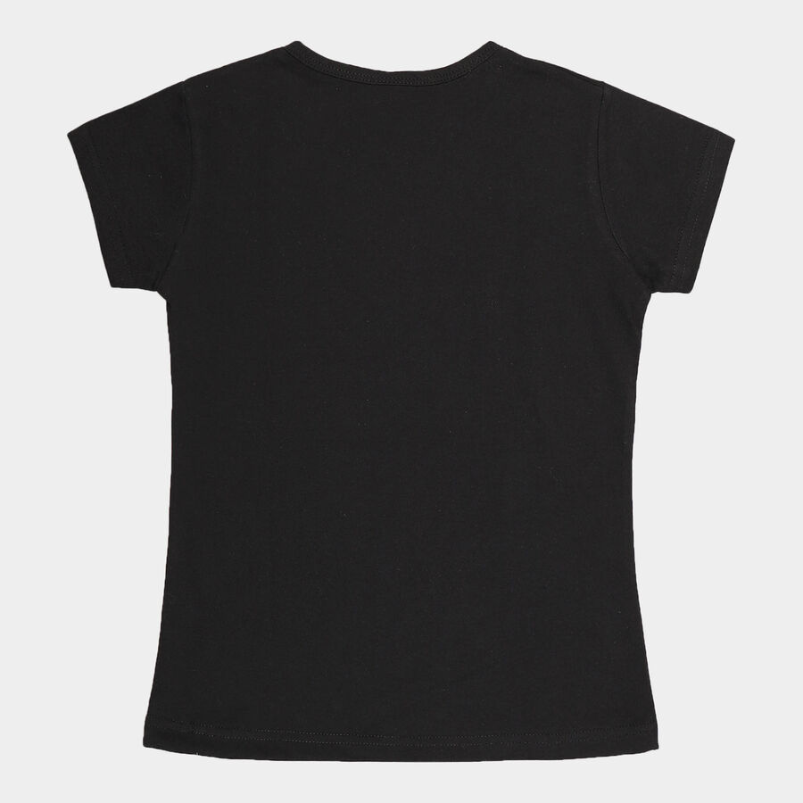 Girls T-Shirt, Black, large image number null