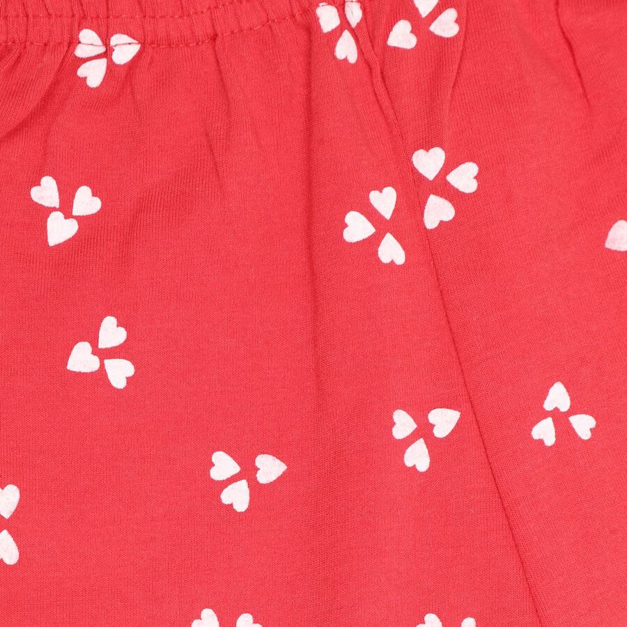 Girls' Pyjama, मूँगा (कोरल), large image number null