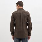 Men's Olive Green Cotton Button Down Casual Shirt, ओलिव, small image number null