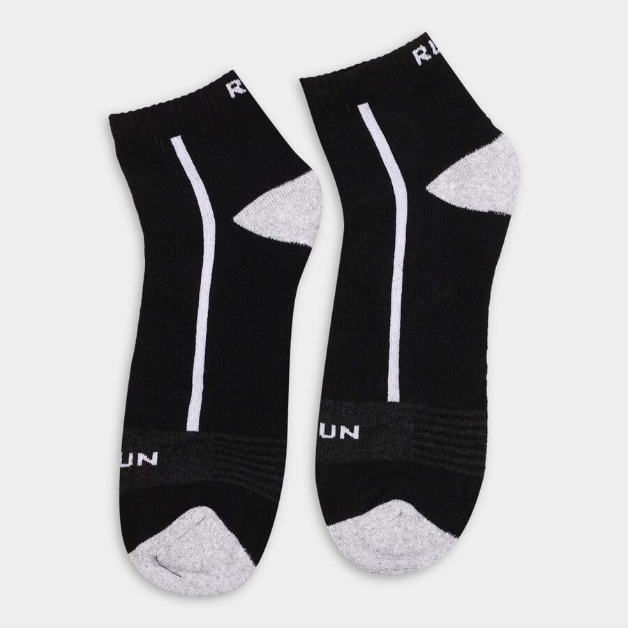 Men's Socks (Pack of 2), काला, large
