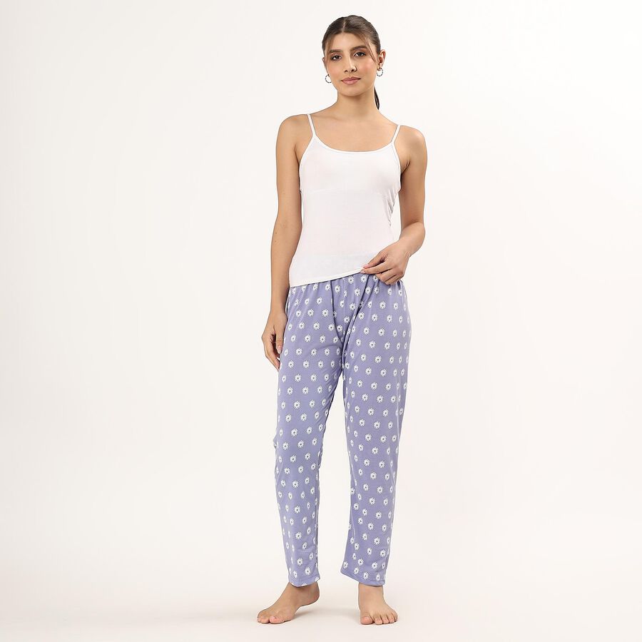 Ladies' Full Length Pyjama , Mid Blue, large image number null