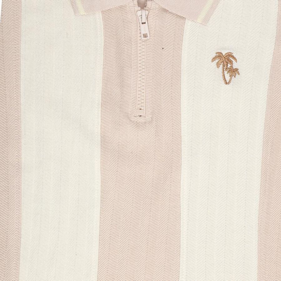 Boys' Beige Crew Neck Casual T-Shirt, Beige, large