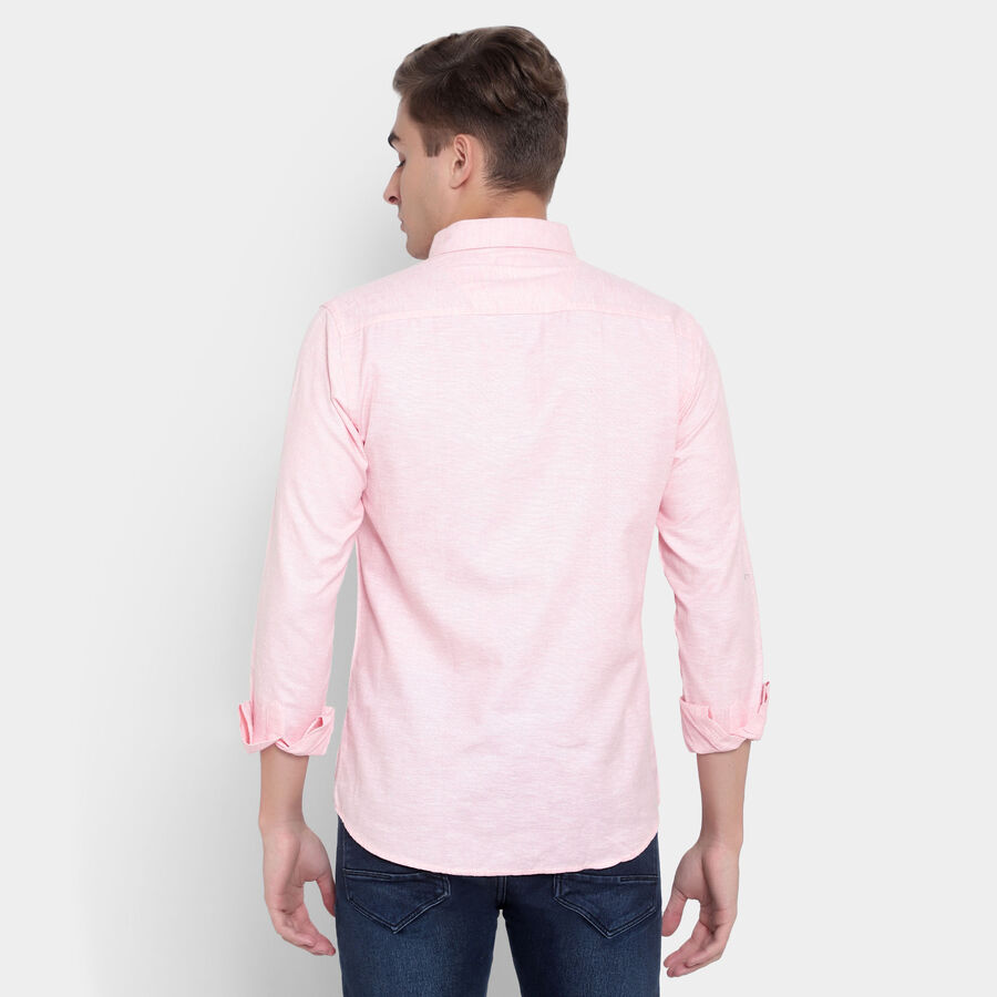 Solid Casual Shirt, Red, large image number null