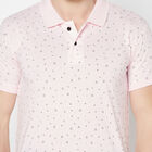 प्रिंटेड पोलो शर्ट, गुलाबी, small image number null