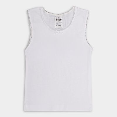 Girls' 100% Cotton Spaghetti Vest 