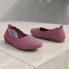 Women's Pink Slip-On Flat Shoes, गुलाबी, small