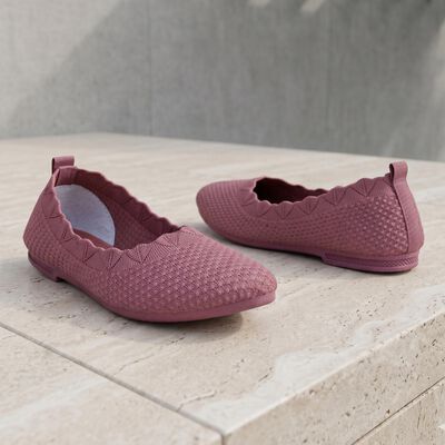 Women's Pink Slip-On Flat Shoes